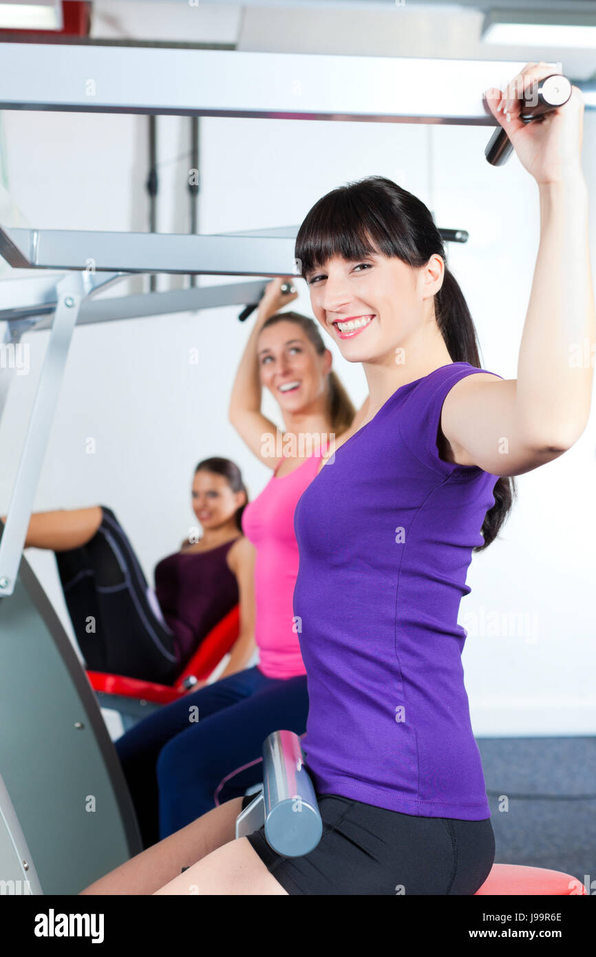 women do strength training at the gym Stock Photo Alamy