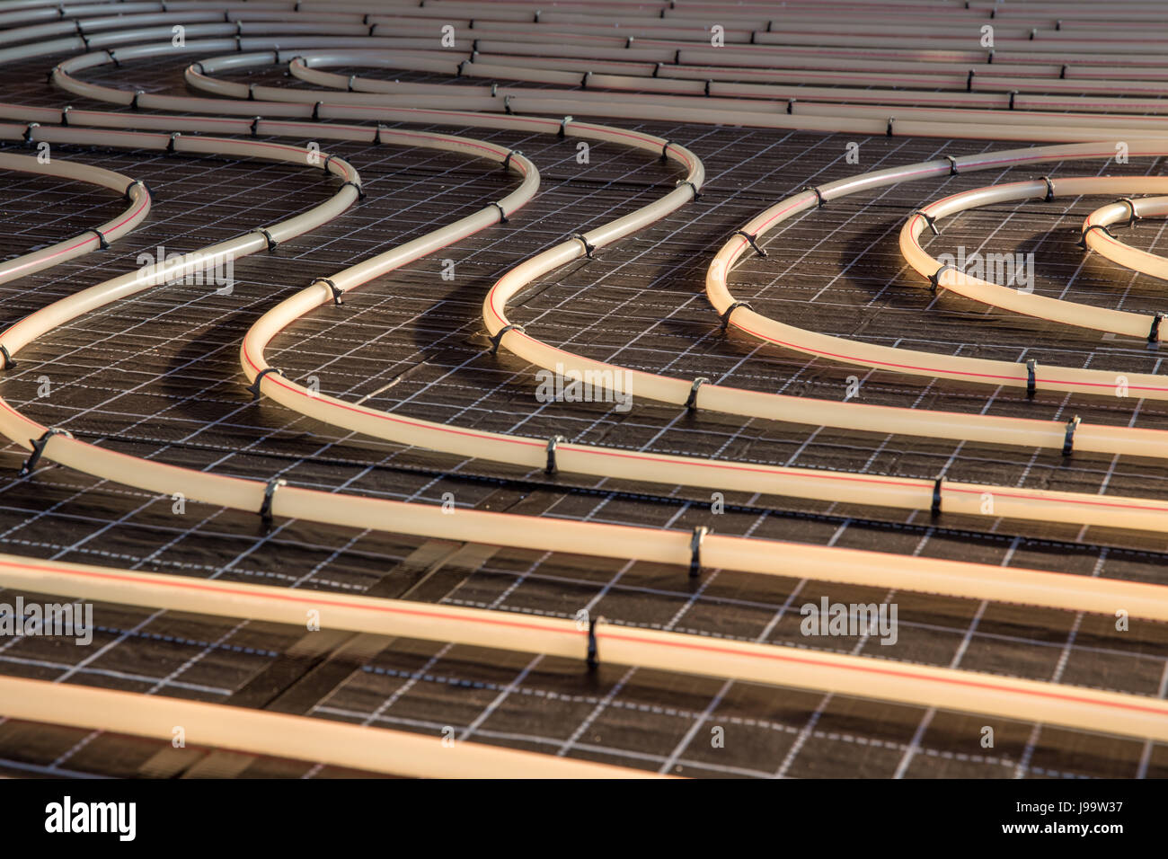 Radiant floor heating system Stock Photo Alamy