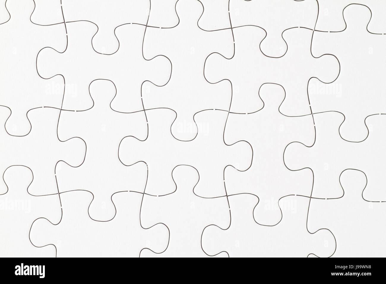 Blank Puzzle in Detail Stock Photo Alamy