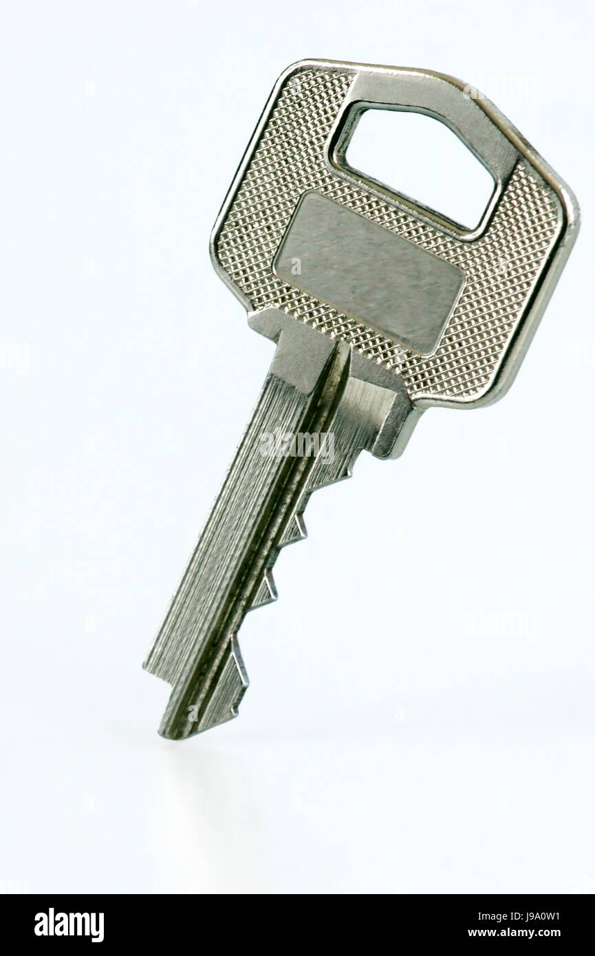 object, isolated, closeup, silver, iron, steel, metal, metallic, key ...
