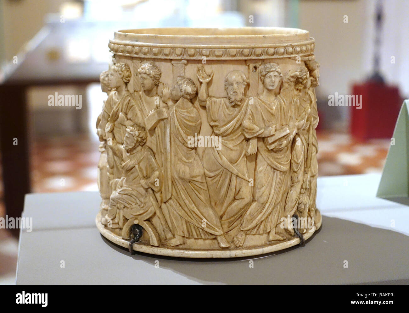 Pyxis Catholic Pyxis with Christ among the Disciples and the Sacrifice of Abraham ...