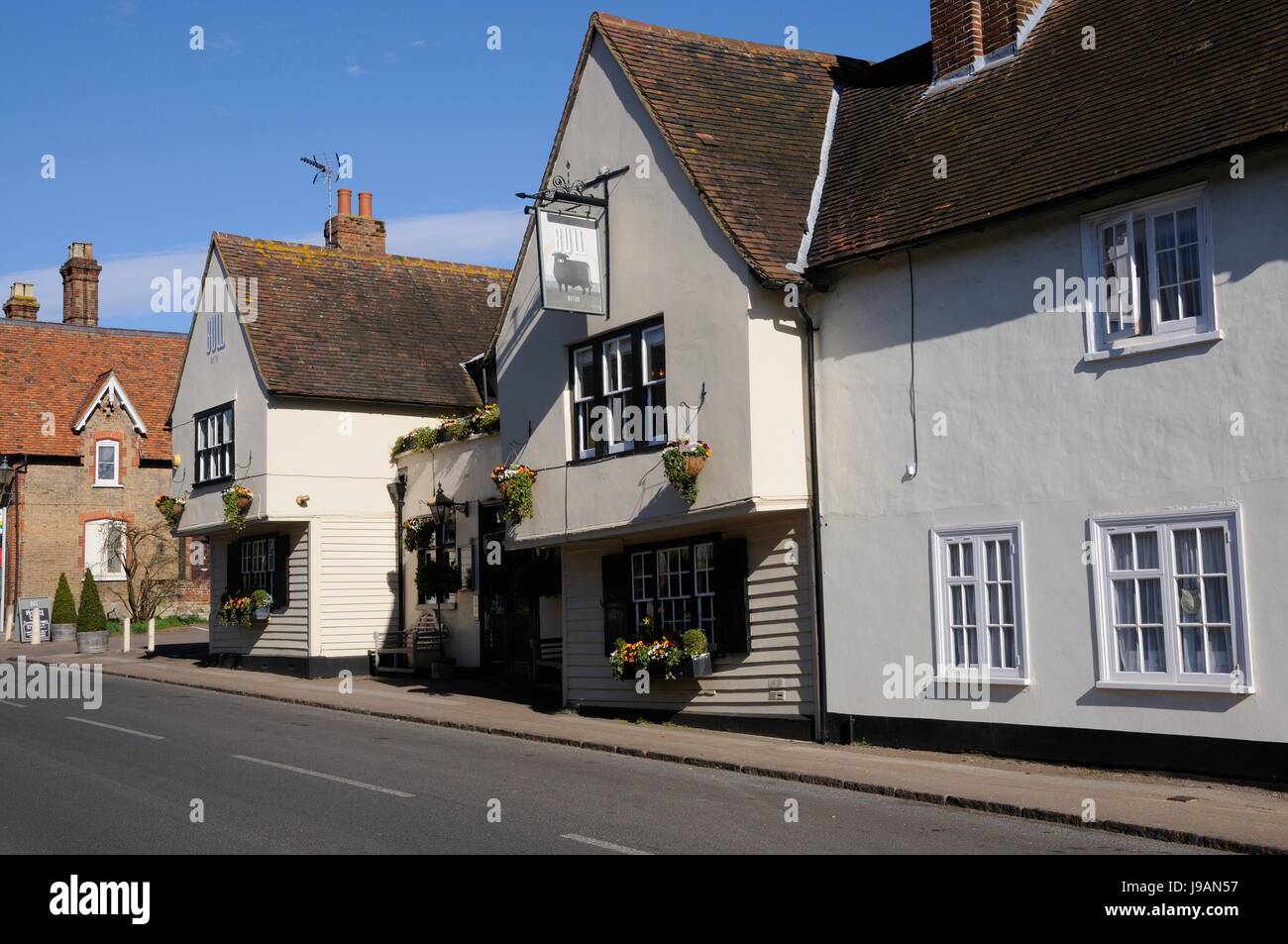 The Bull, WattonAtStone, Hertfordshire. It was severely damaged by