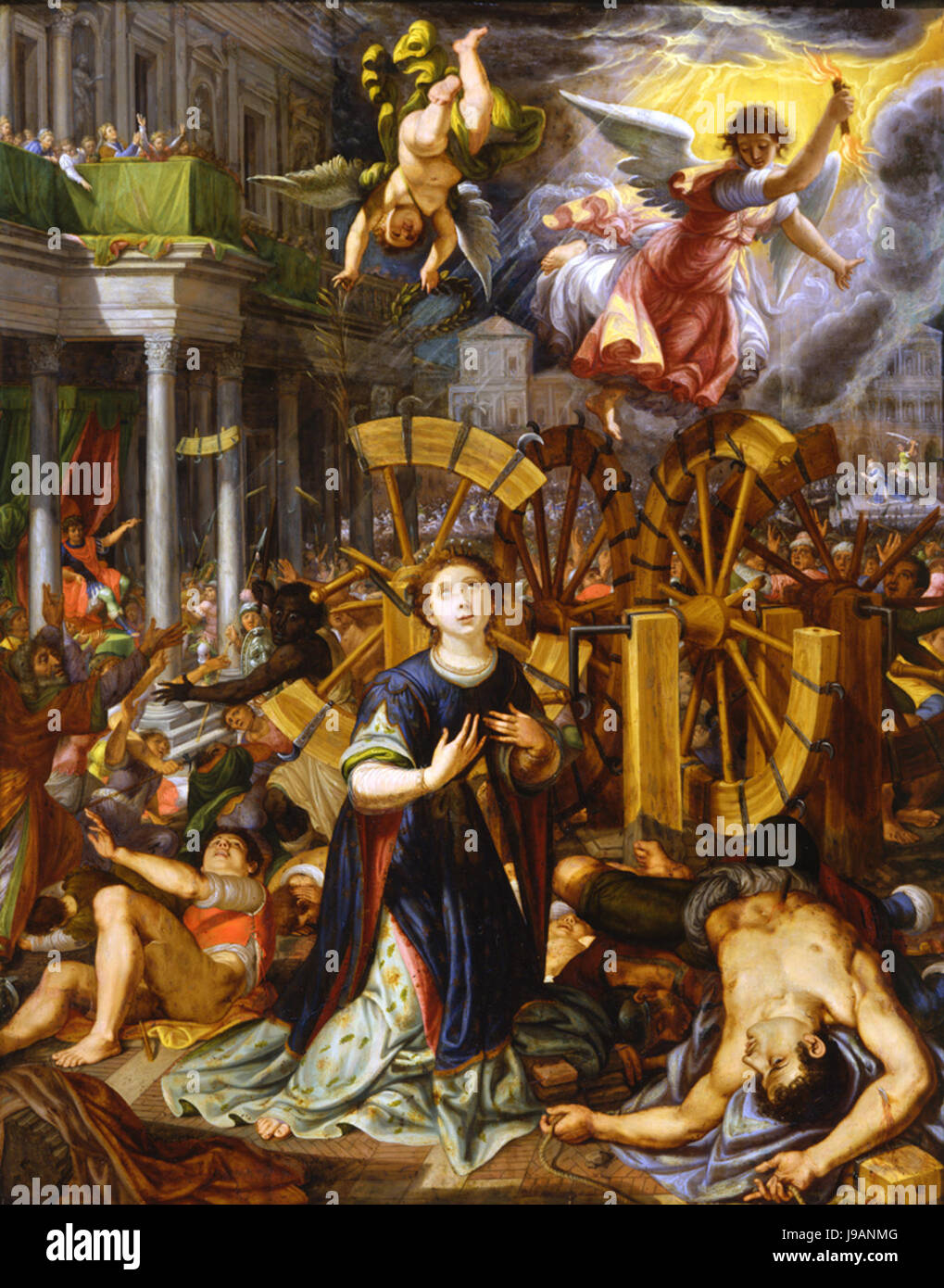 Pietro de Lingis The Martyrdom of Saint Catherine of Alexandria Stock ...