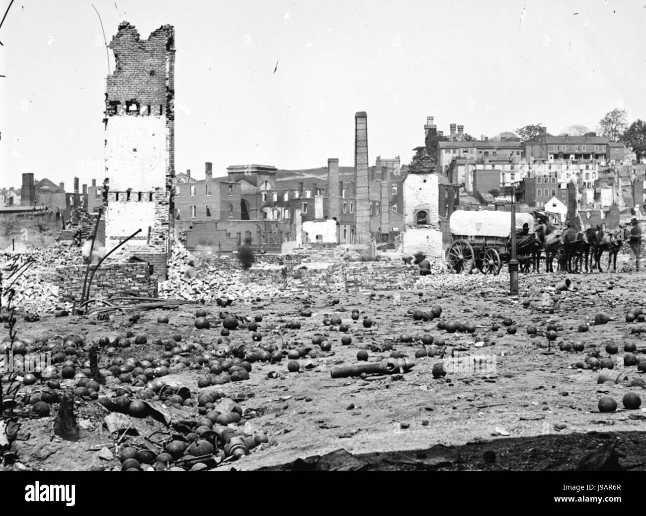 US civil war destruction Stock Photo