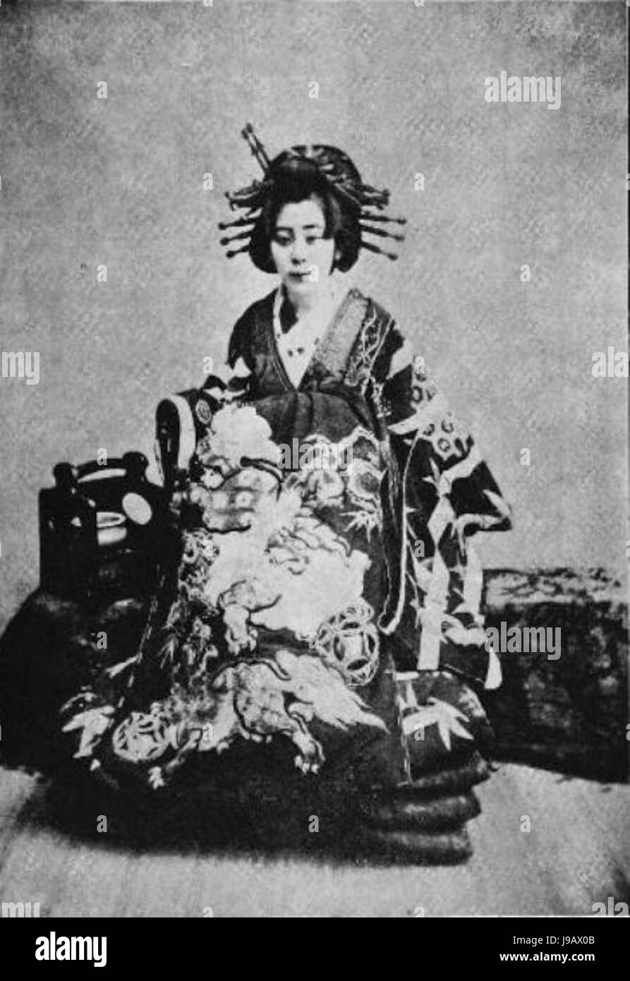 geisha nude vintage oiran 