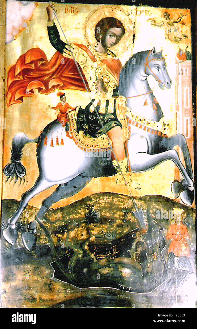 Saint george dragon icon hi-res stock photography and images - Alamy