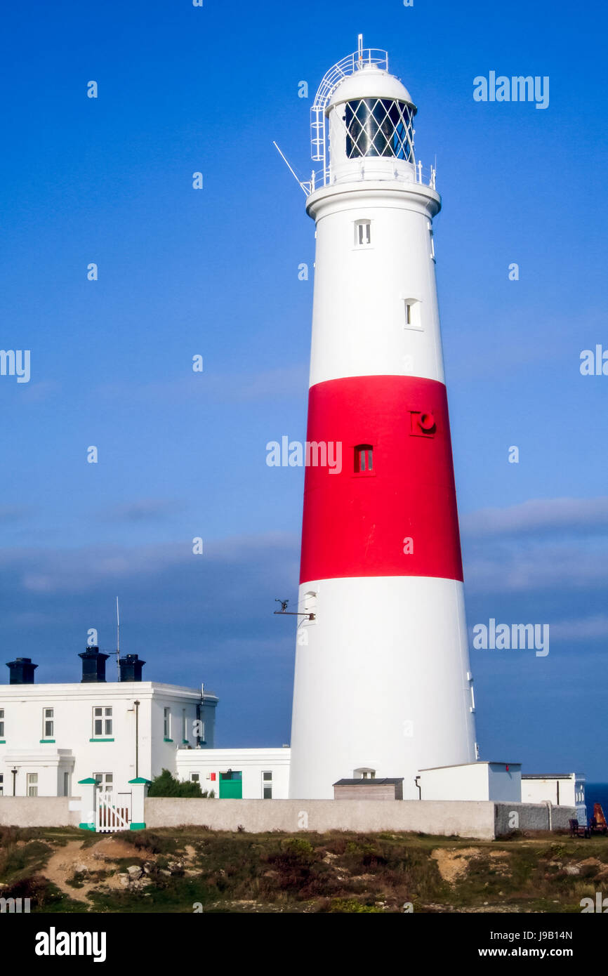White lighthouse red light on hires stock photography and images Alamy