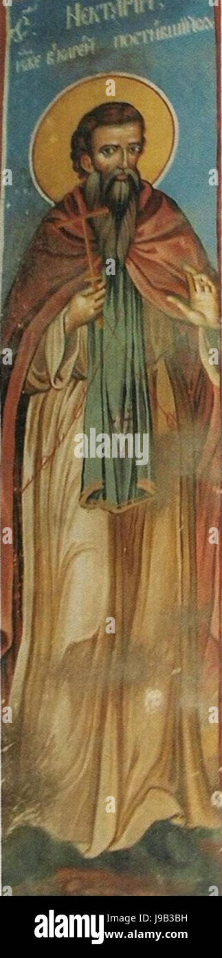 Saint Nectarius from Bitola Icon 1804 Stock Photo - Alamy