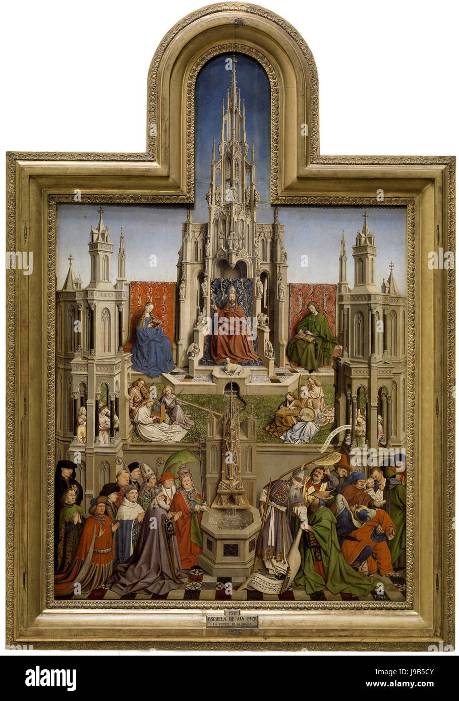 The Fountain of Life after van Eyck 2 Stock Photo