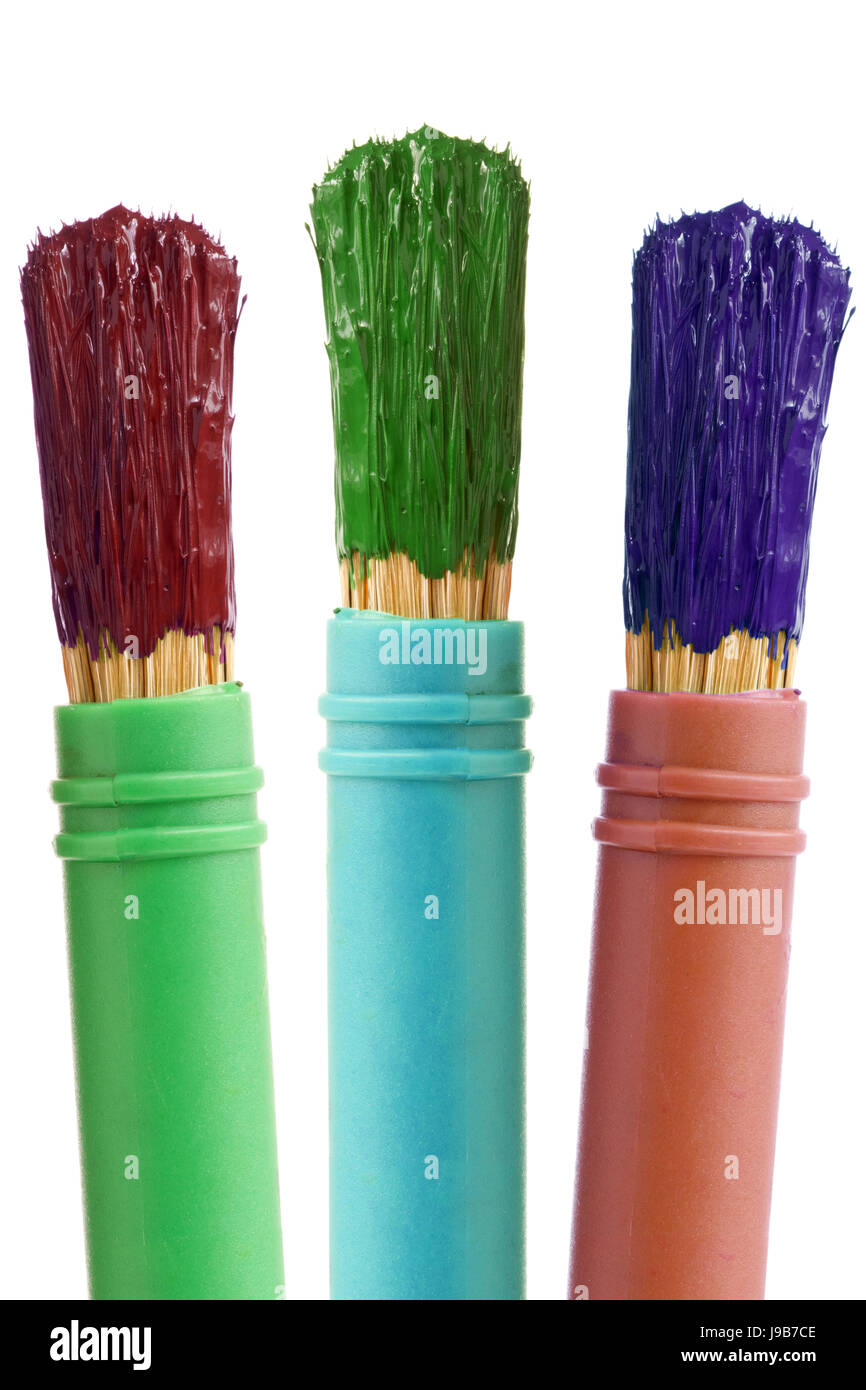 education, brush, crafts, creativity, watercolor, dyer, staint, pigment, Stock Photo
