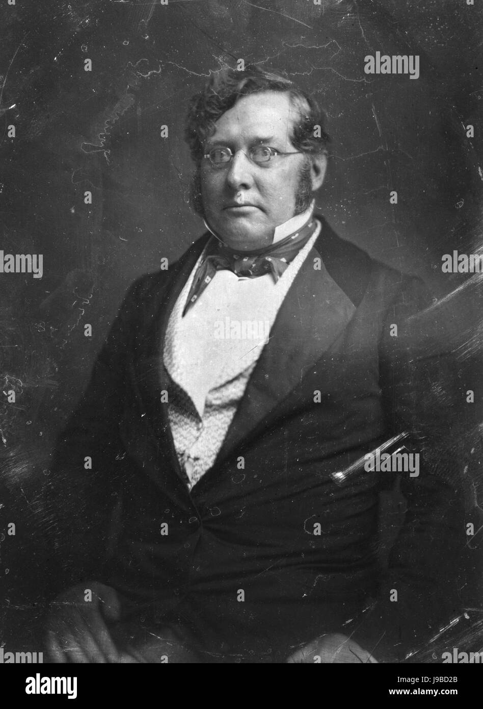 Thomas Pratt, Brady photo portrait, circa 1848 1860, sitting Stock ...