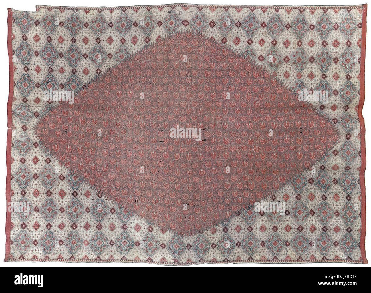 Trade cloth (sarasa) from India, Coromandel Coast, Honolulu Museum of Art 10860.1 Stock Photo