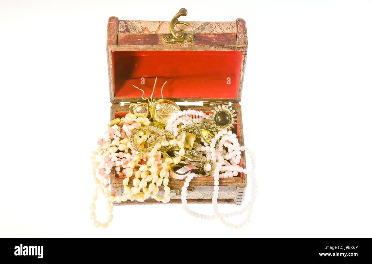 small box with valuables Stock Photo Alamy