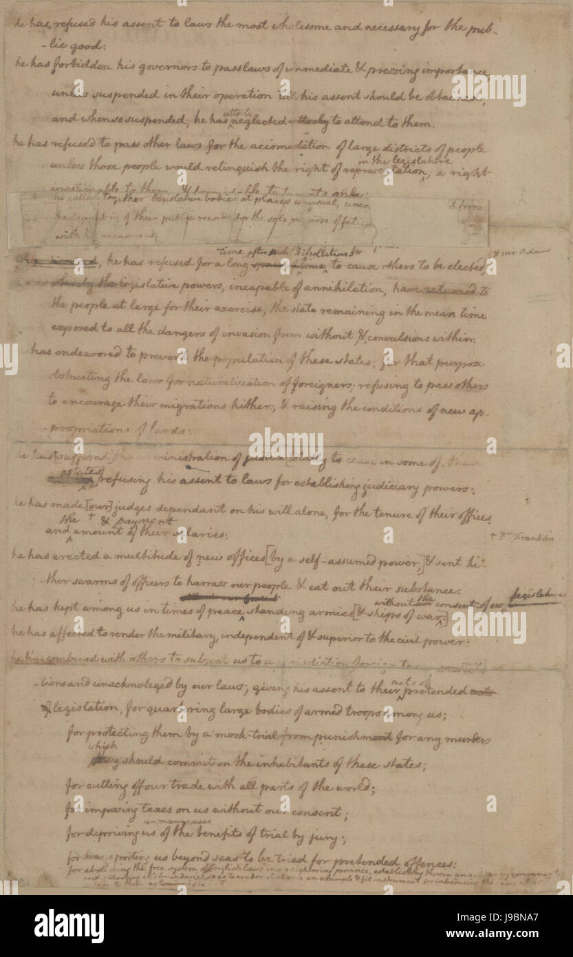 who wrote the original draft of the declaration of independence