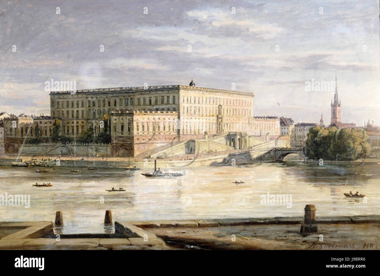 Stockholm Palace 1848 Stock Photo Alamy