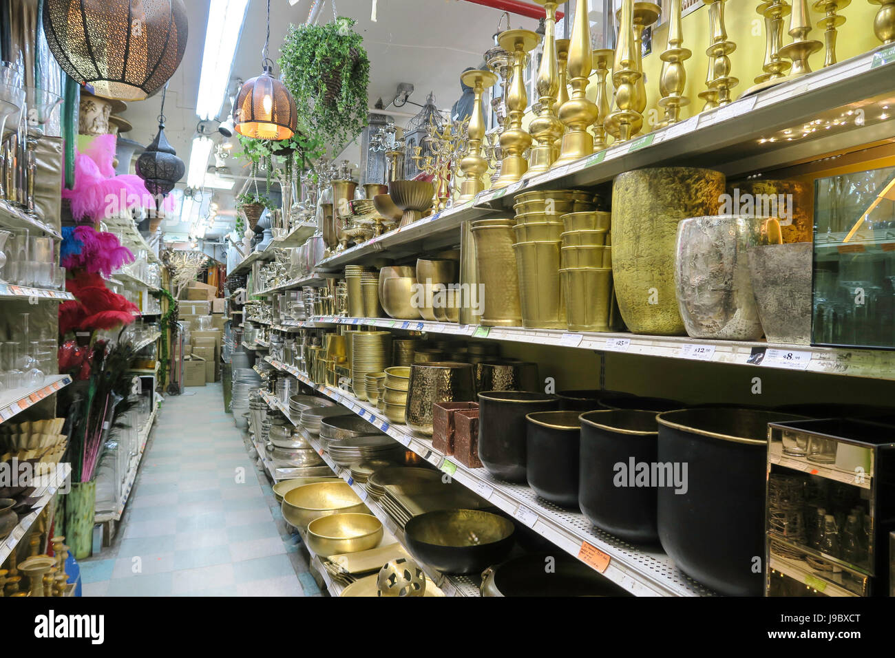 Jamali Floral & Garden Supplies in the Flower District, New York City, USA Stock Photo