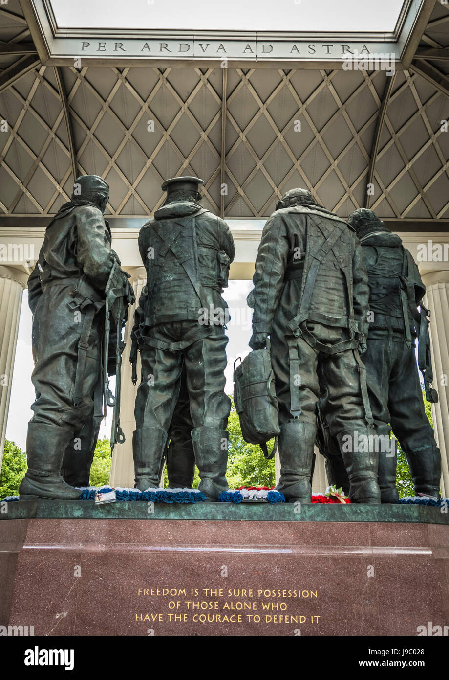 RAF Bomber Command memorial at Hyde Park Corner, London, England, UK Stock Photo