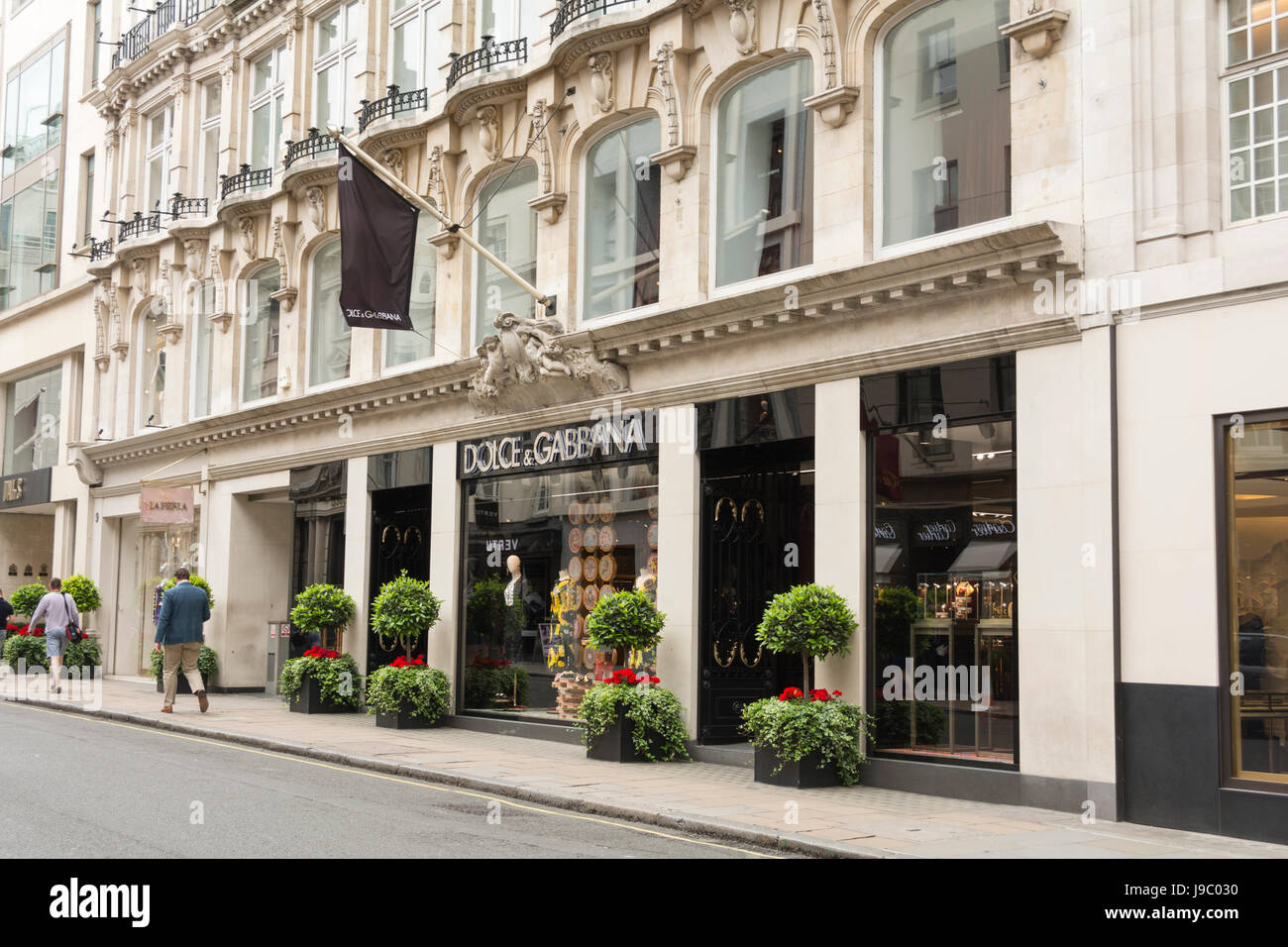 Dolce & Gabbana flagship store on New Bond Street, London, UK Stock Photo