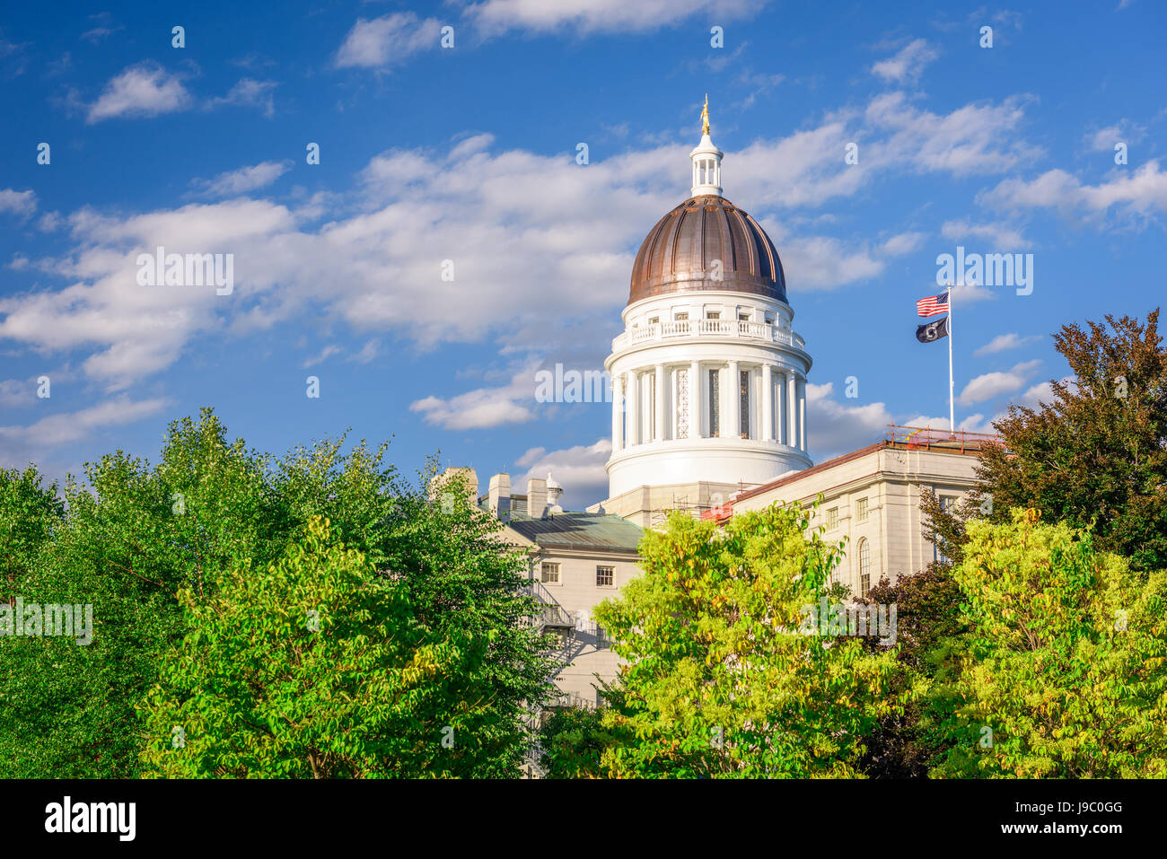 The Maine State House in Augusta, Maine, USA. Stock Photo