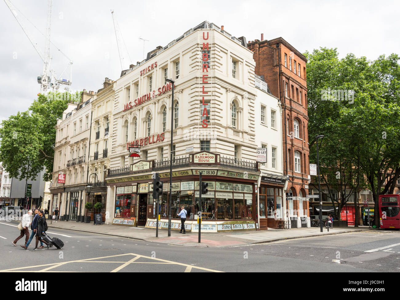 James Smith and Sons Umbrella Shop in Holborn, London, UK Stock Photo