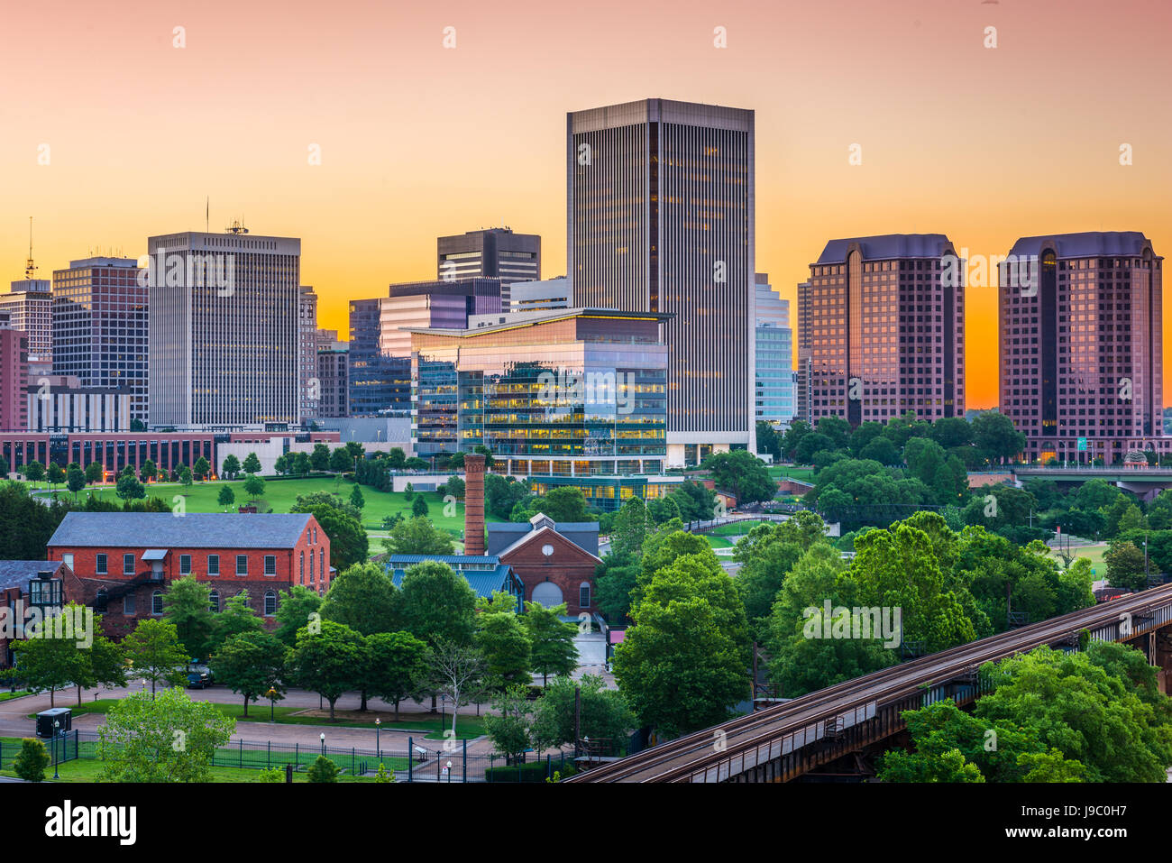 Richmond, Virginia, USA downtown skyline. Stock Photo