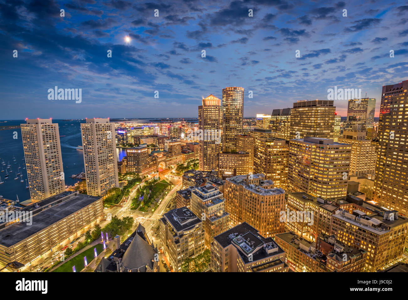 Boston, Massachusetts, USA financial district cityscape Stock Photo - Alamy