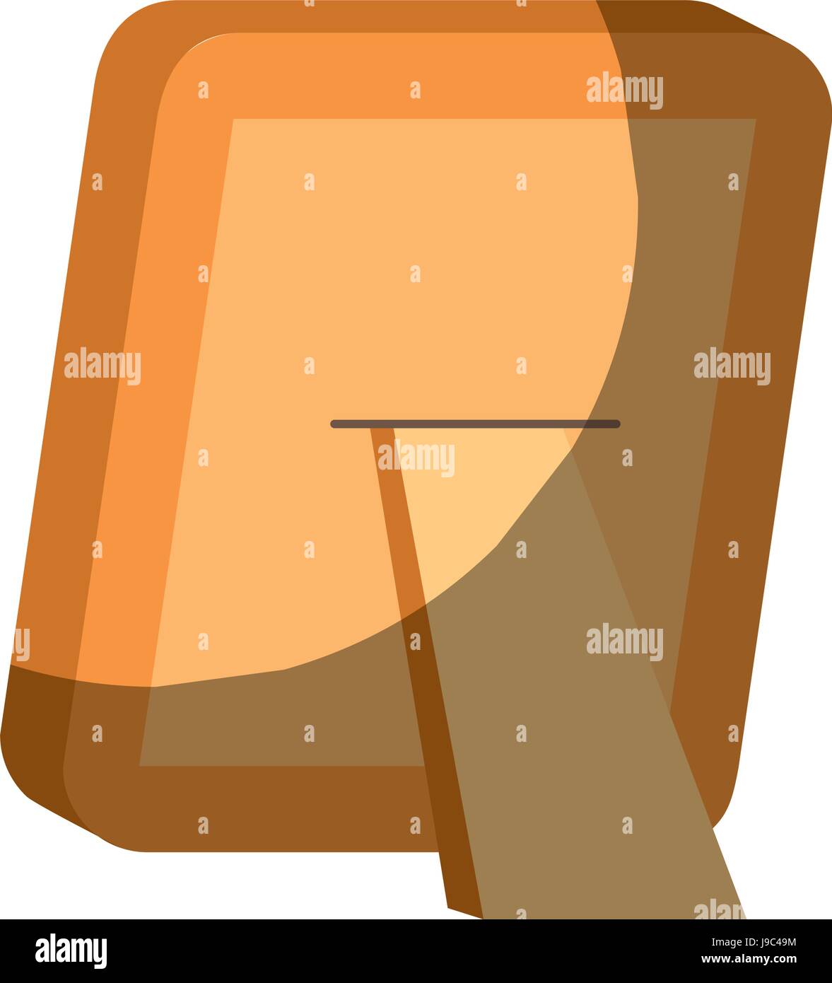 colorful graphic of photo frame back side without contour and half