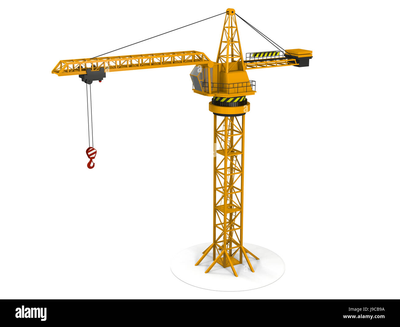 construction, crane, tower, isolated, machinery, illustration