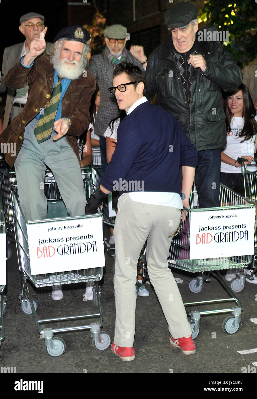 Johnny Knoxville attends the premiere of 'Bad Grandpa' in London Stock Photo