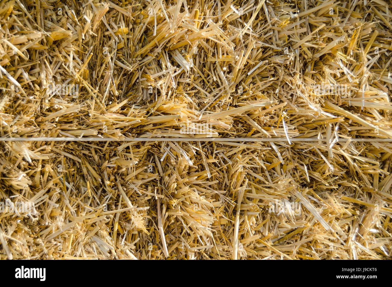 A close-up of a bale of hay Stock Photo