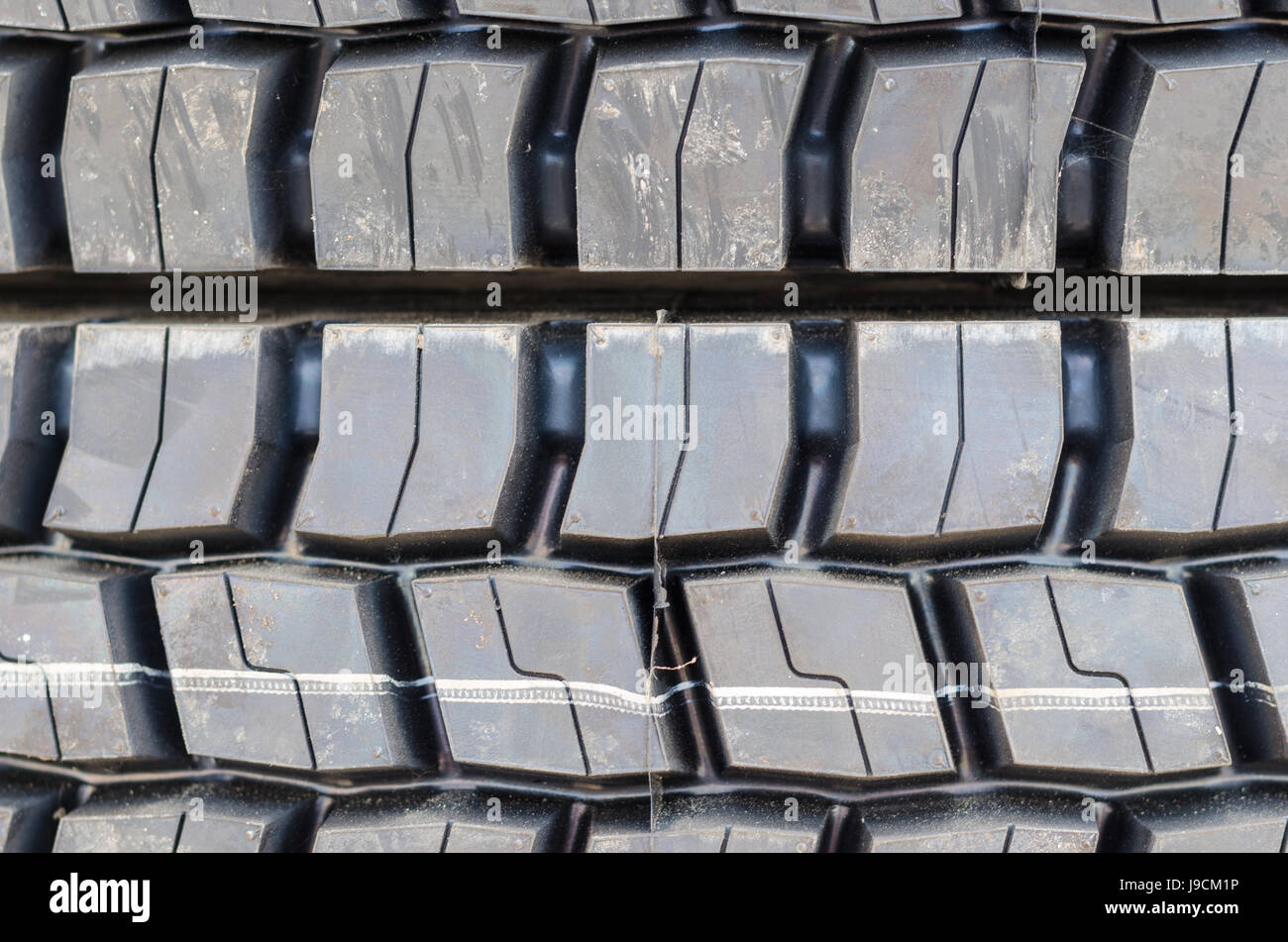 Textured pattern of a new truck tire background Stock Photo