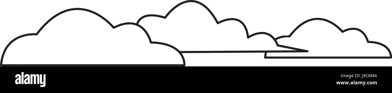 cloud sky weather heaven nature icon Stock Vector Image & Art - Alamy