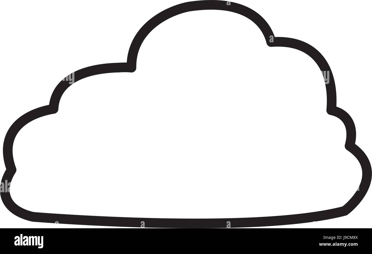 fluffy cloud weather heaven sky cottony icon Stock Vector Image & Art ...