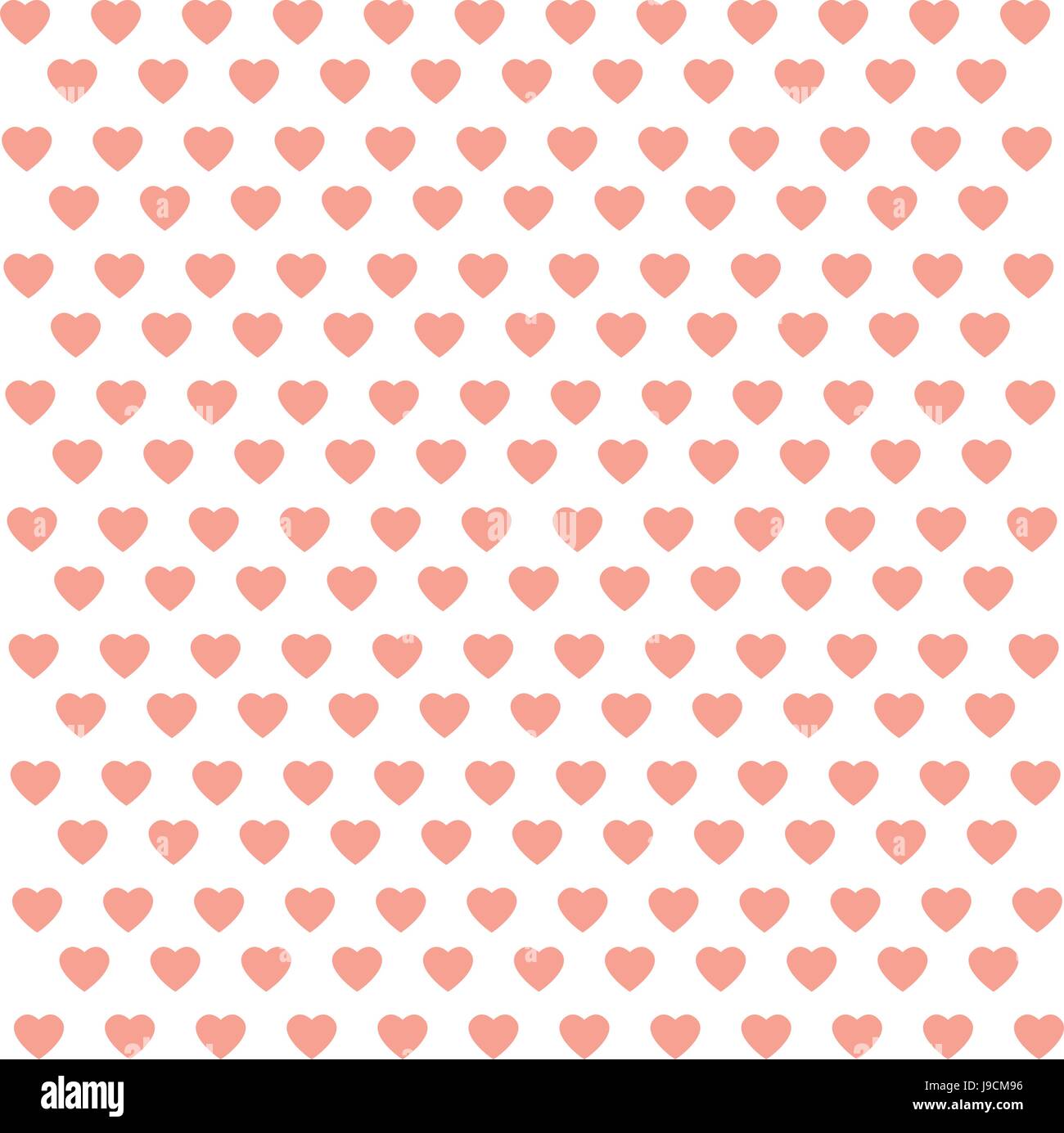 seamless pattern with pink hearts abstract background Stock Vector ...