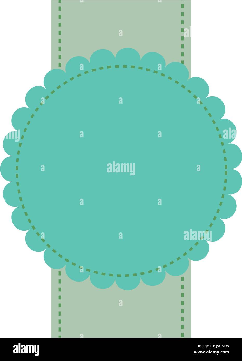 green badge label banner empty sale sticker element Stock Vector Image ...