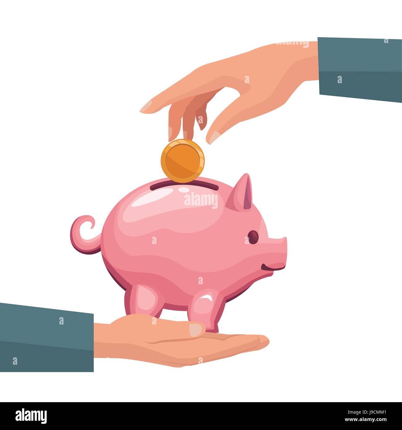human piggy bank