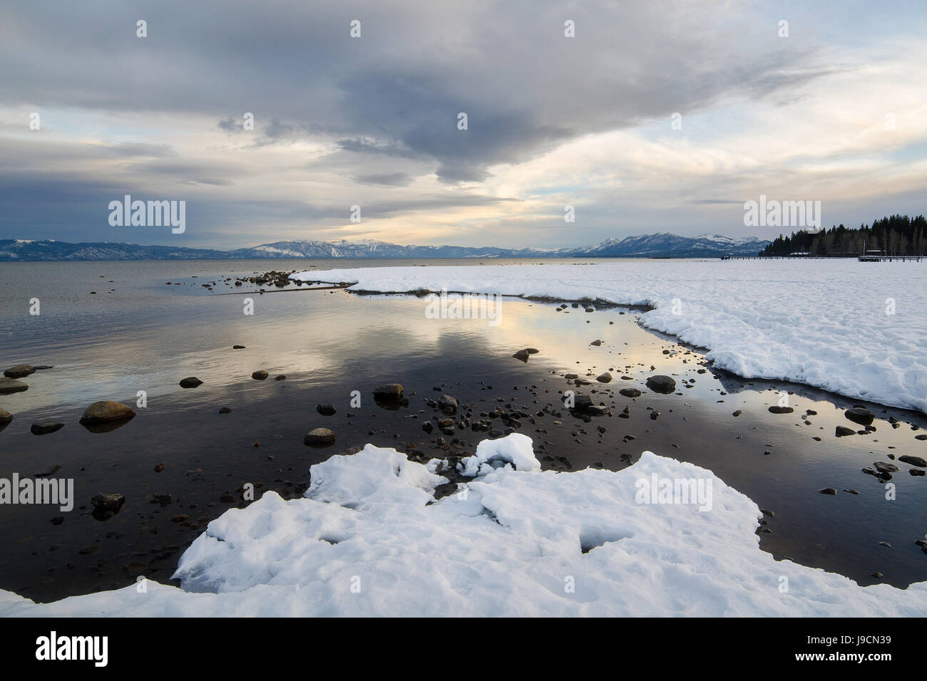 Beautiful Alpine Lake Tahoe in California Stock Photo - Alamy