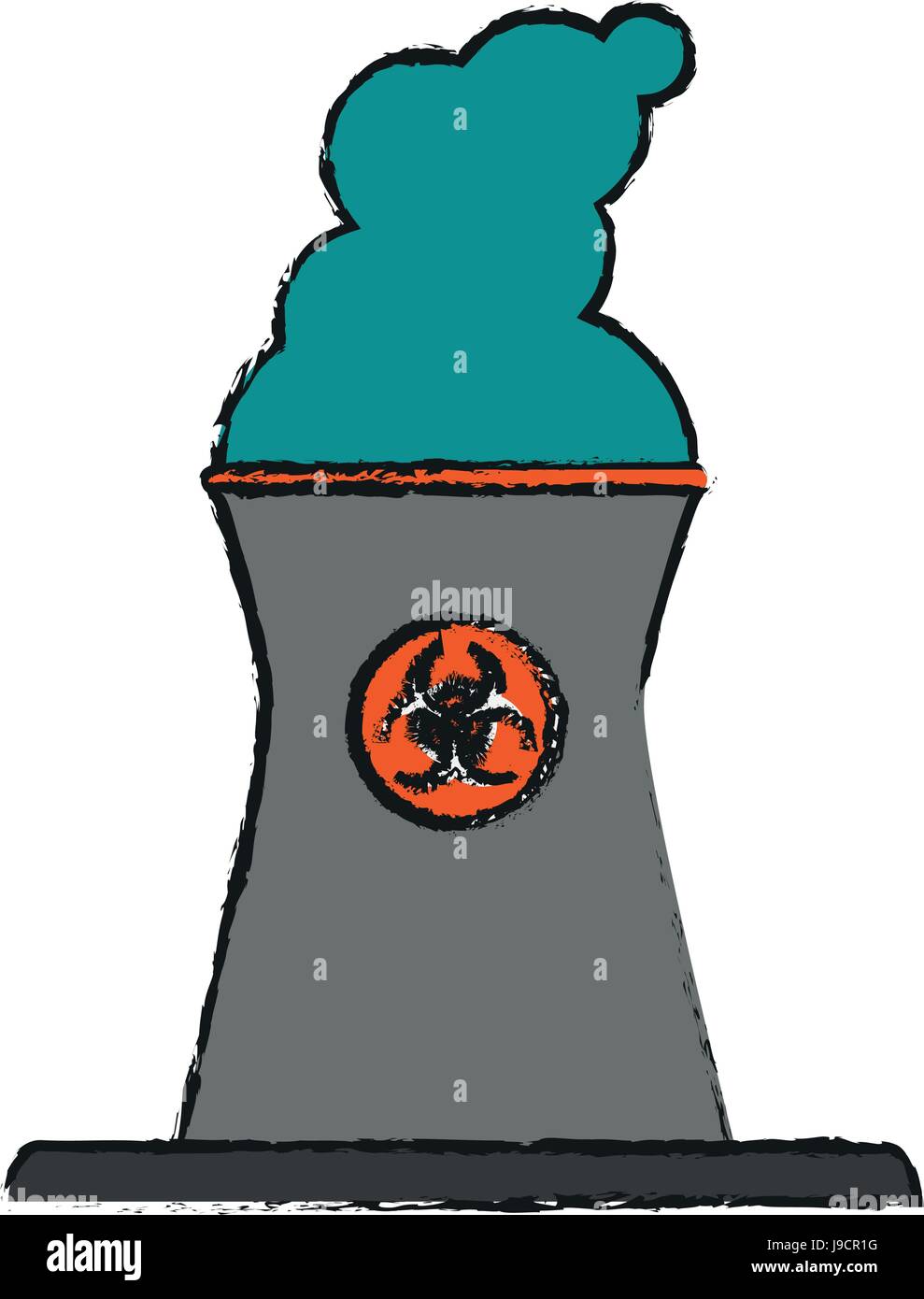 Factory cartoon flat illustration draw hi-res stock photography and ...
