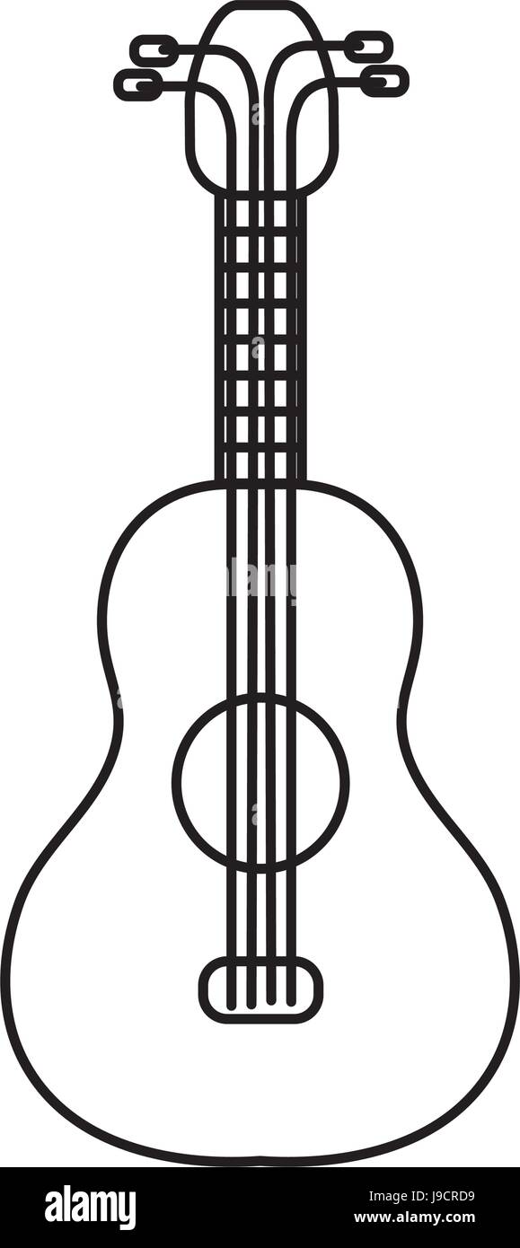 line acoustic guitar instrument to play Stock Vector Image & Art - Alamy