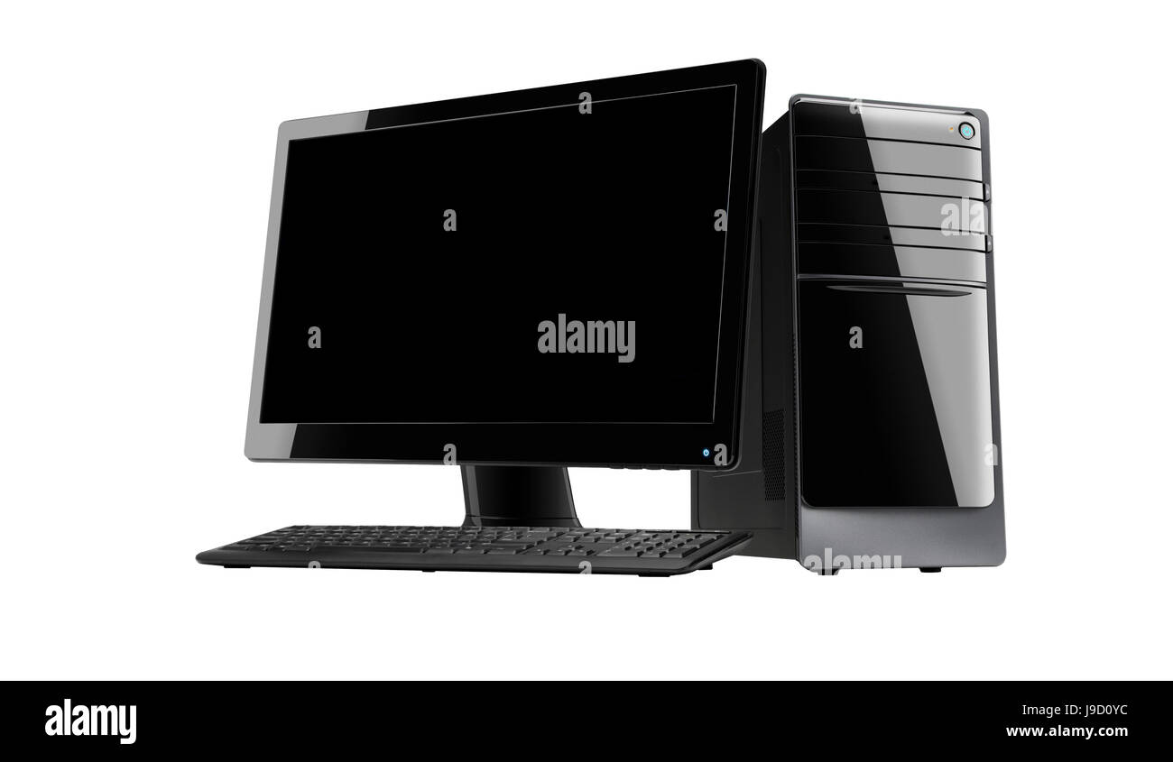 tower, office, keyboard, PC, computers, computer, desk, object