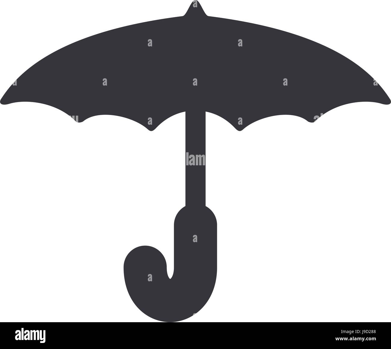 cute umbrella to protection of weather Stock Vector Image & Art Alamy