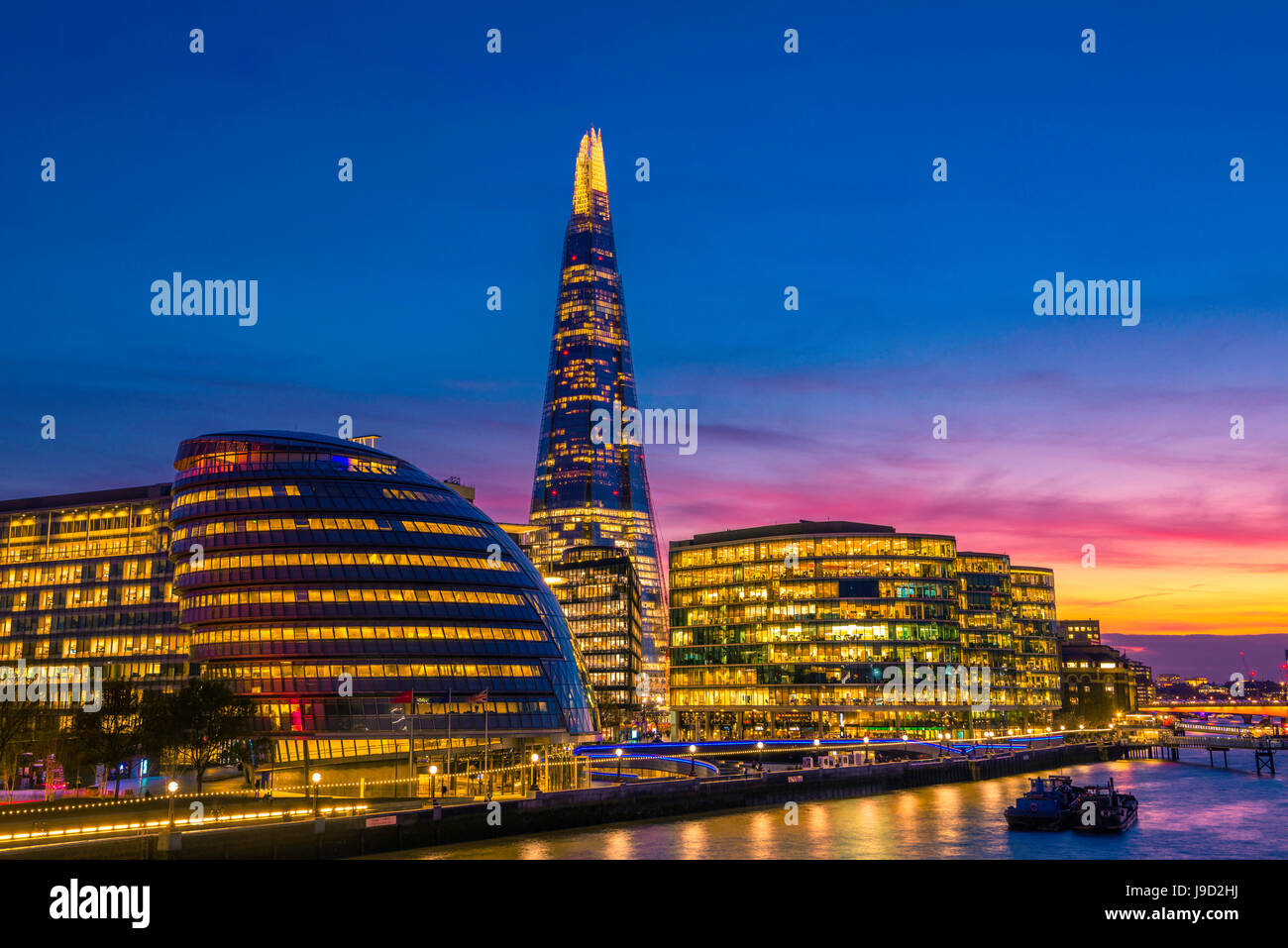 Skyline of the office complex More London Riverside, London City Hall