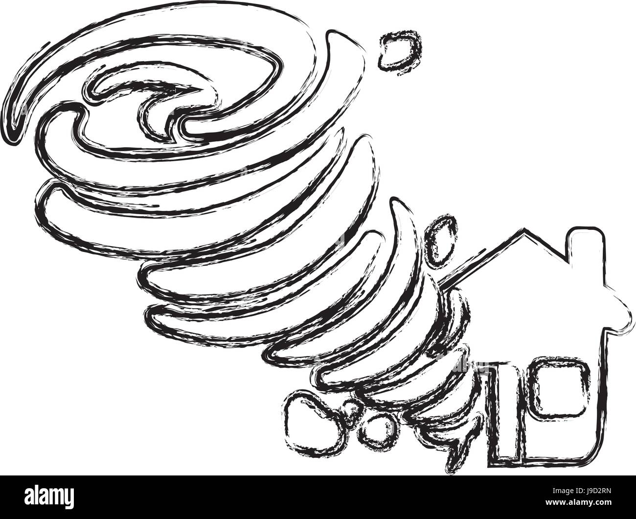 Tornado Cut Out Stock Images & Pictures - Alamy