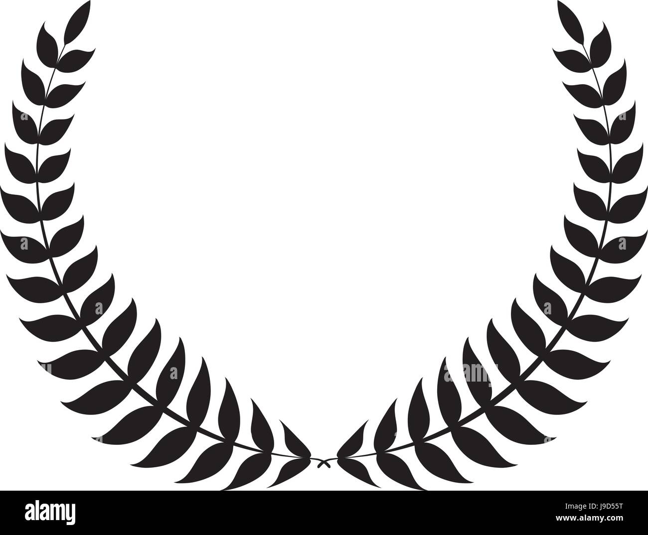 Wreath leaves ornament Stock Vector Image & Art - Alamy