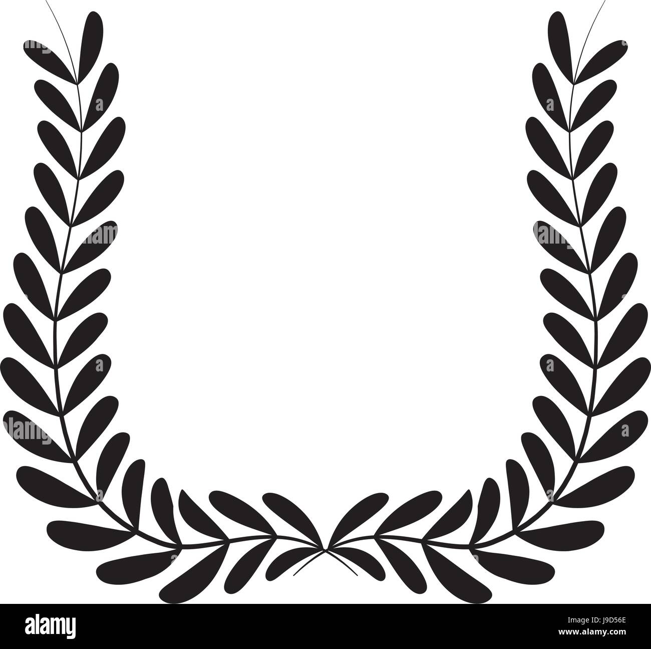 Wreath leaves ornament Stock Vector Image & Art - Alamy