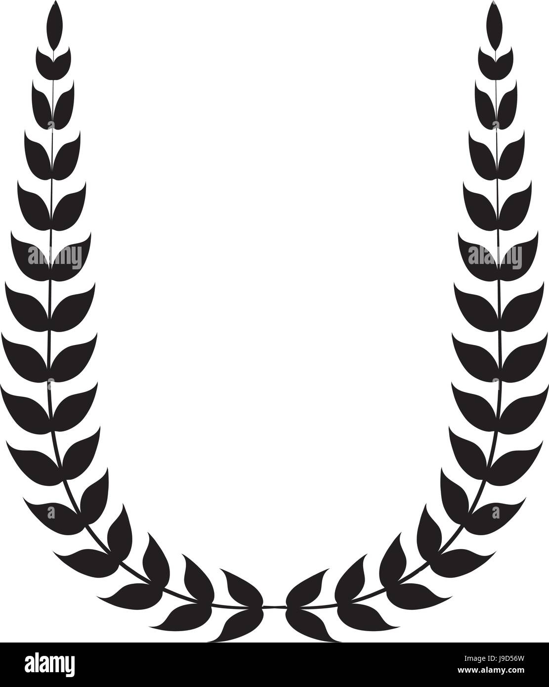 Wreath leaves ornament Stock Vector Image & Art - Alamy