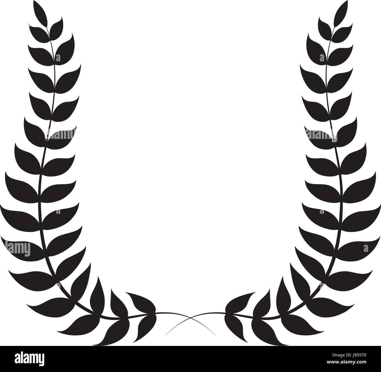 Wreath leaves ornament Stock Vector Image & Art - Alamy