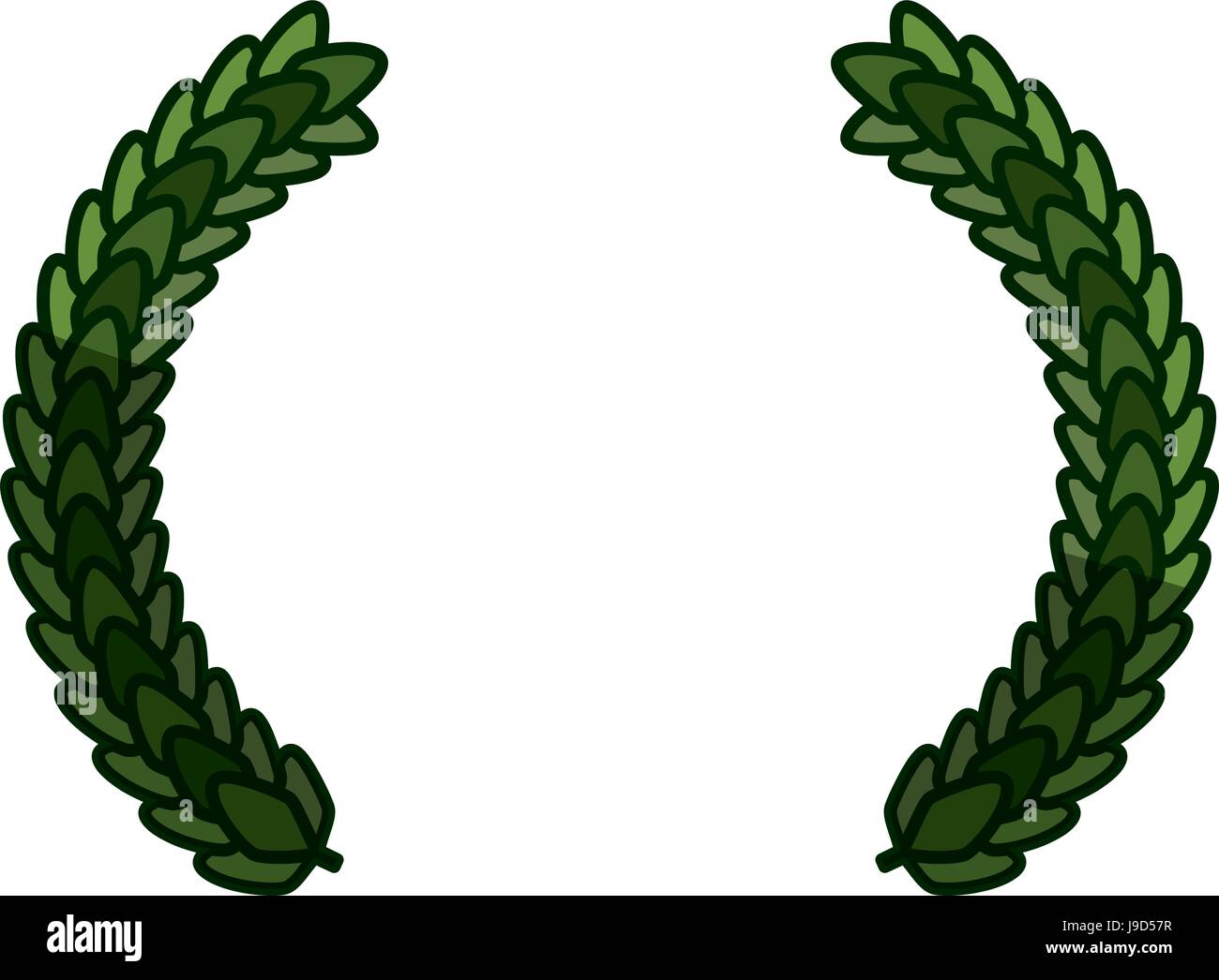 Wreath leaves ornament Stock Vector Image & Art - Alamy
