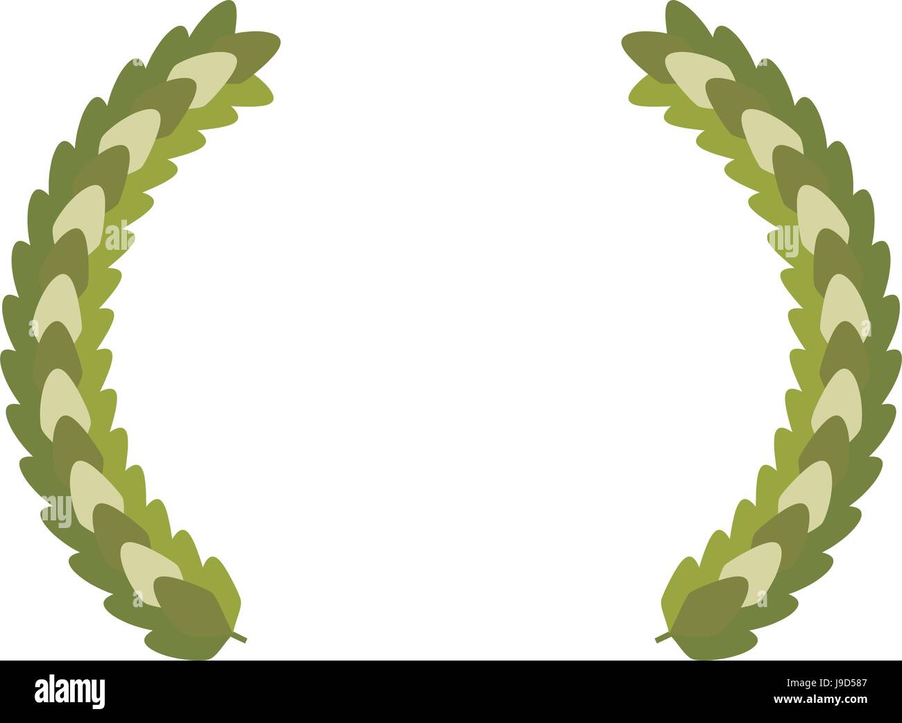 Wreath leaves ornament Stock Vector Image & Art - Alamy