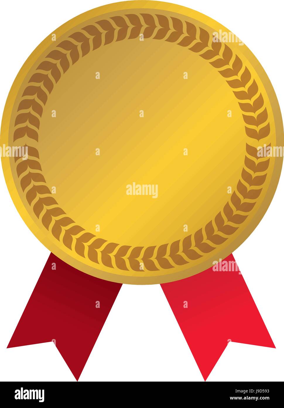 Gold award ribbon Stock Vector Image & Art - Alamy